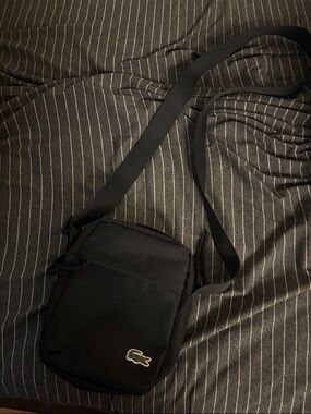 Lacoste Black shoulder Bag for Men
